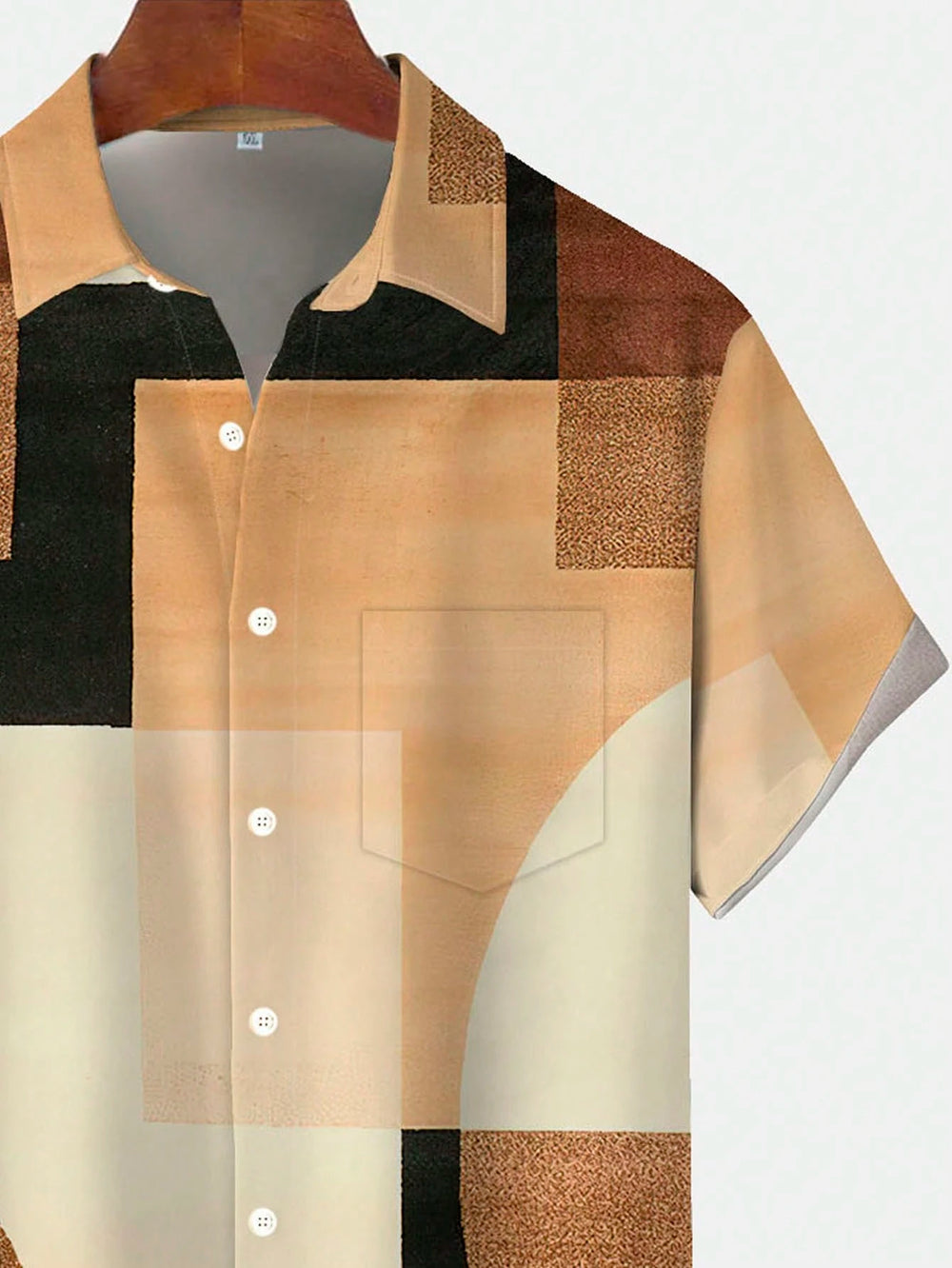 Men's Print Button Shirt