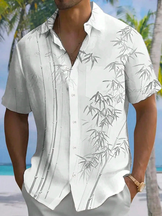 Men's Print Relaxed Button Shirt