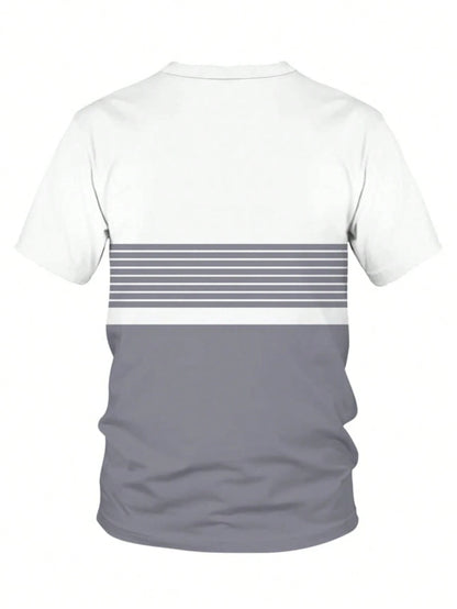 Men's Contrast Polo Set