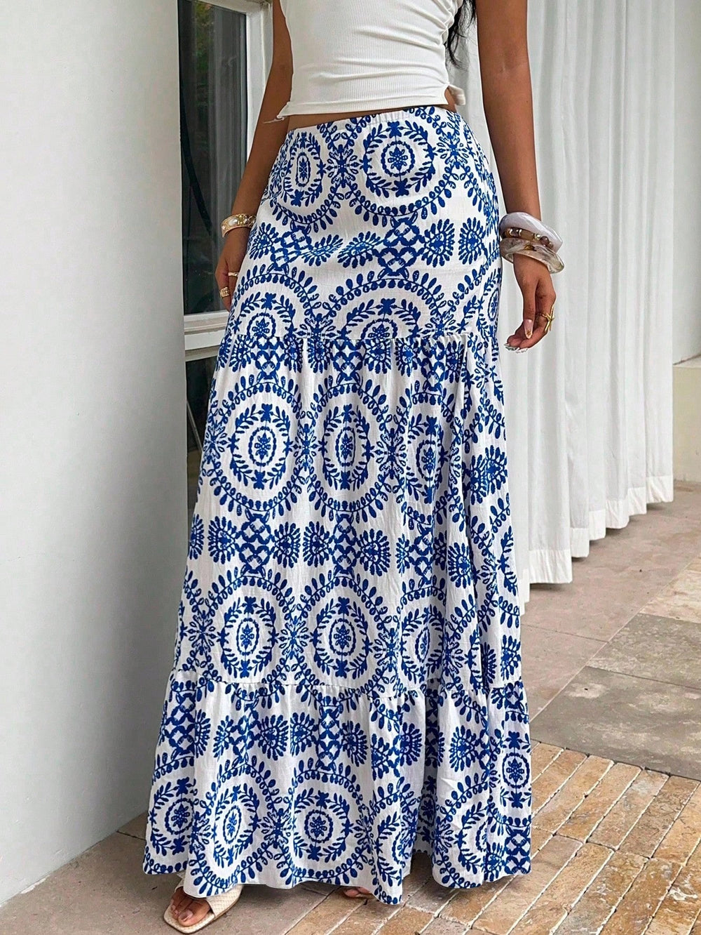 Women's Print Relaxed Skirt
