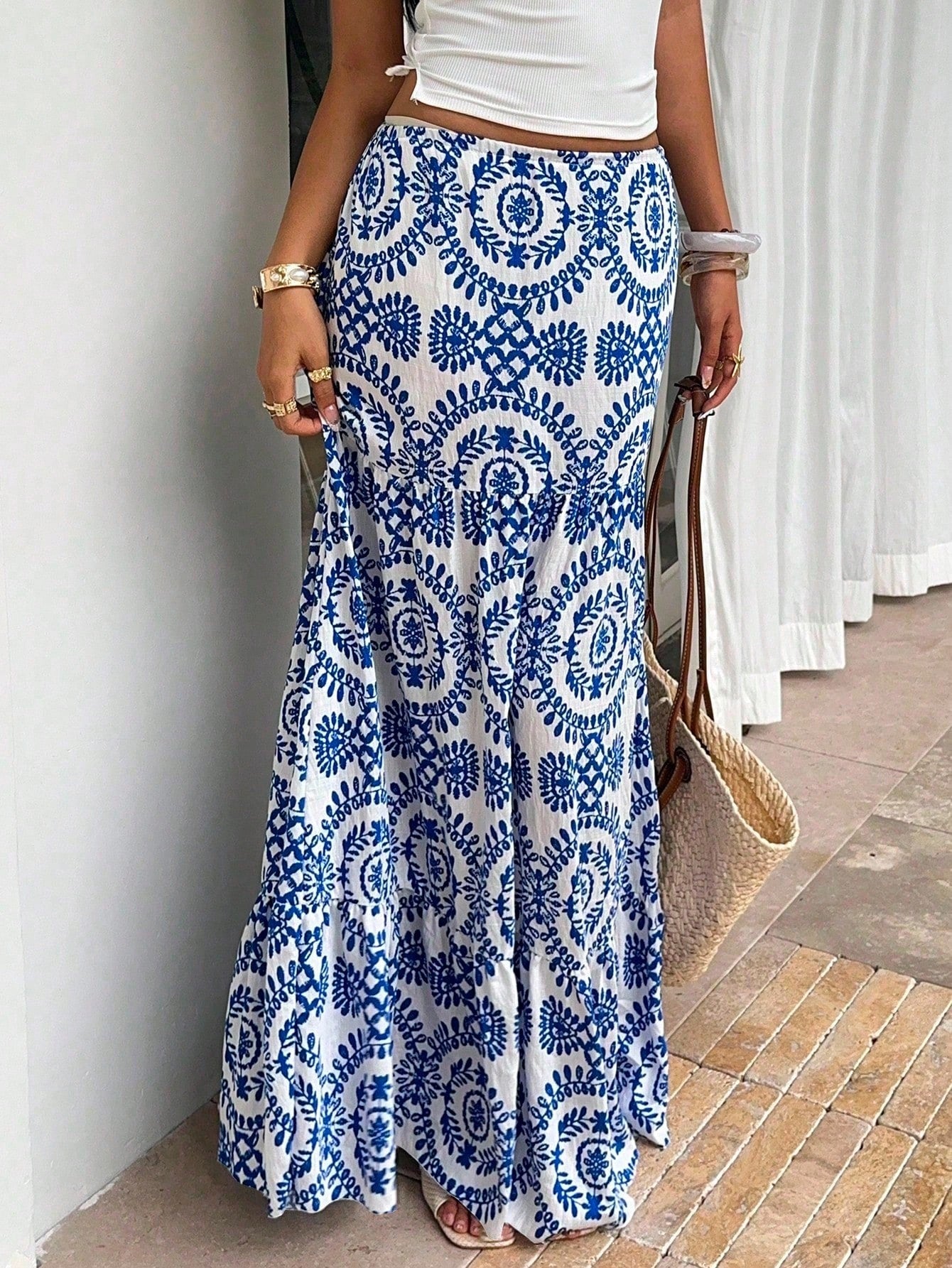 Women's Print Relaxed Skirt