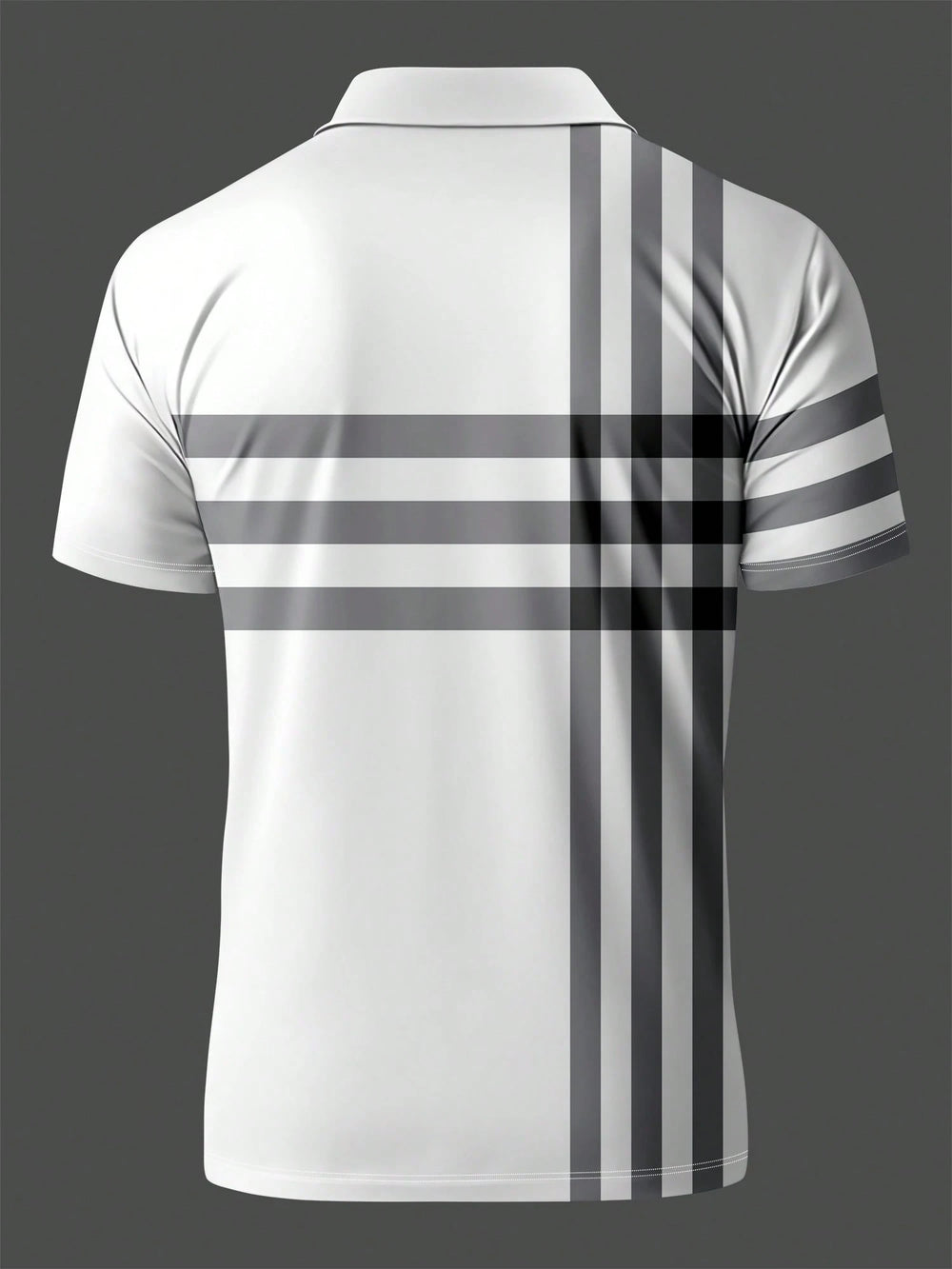 Men's Striped Print Shirt Set