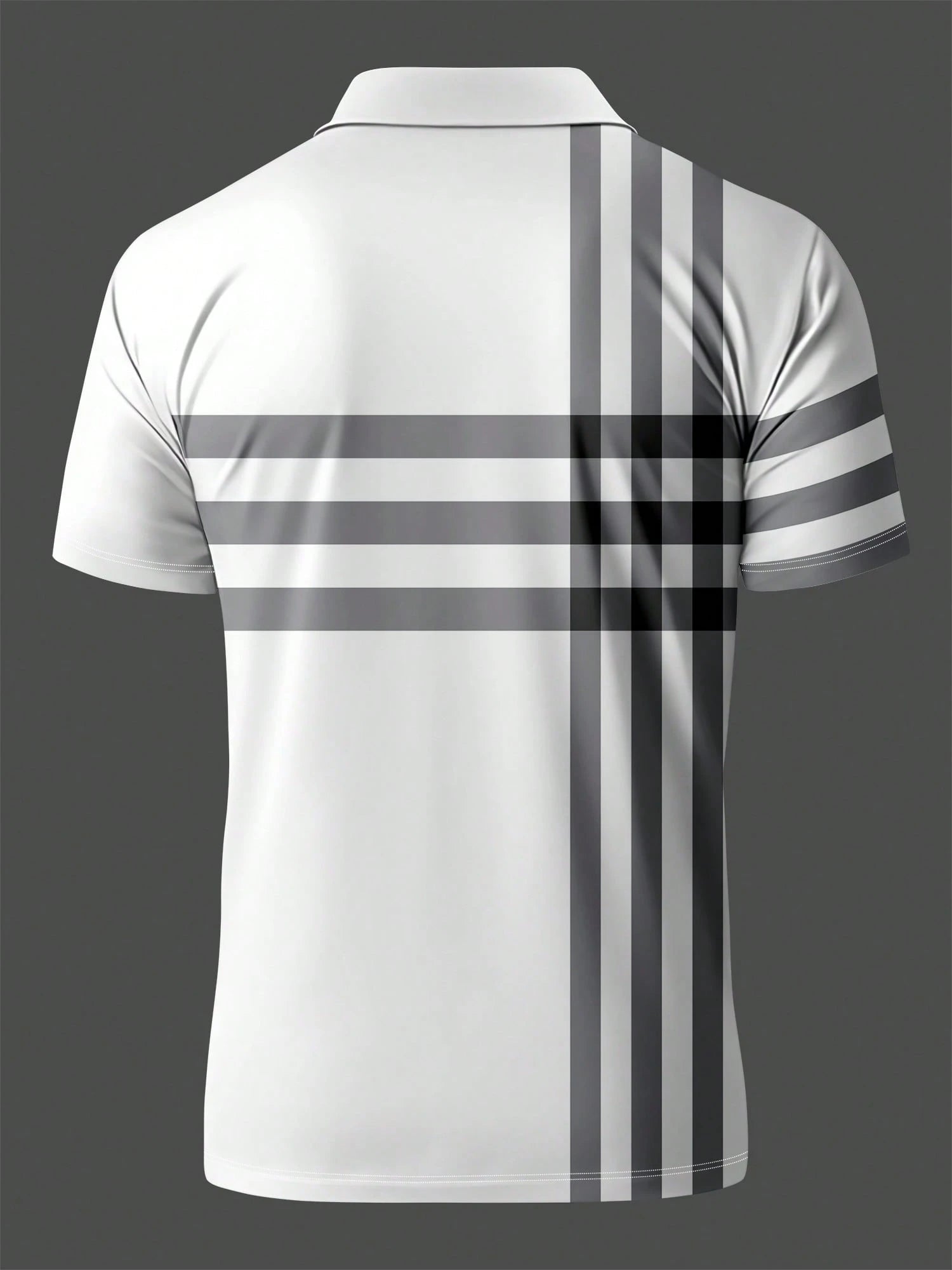 Men's Striped Print Shirt Set