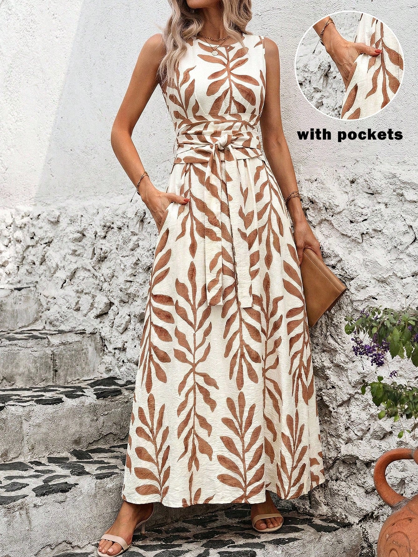 Women's Boho Print Maxi Dress