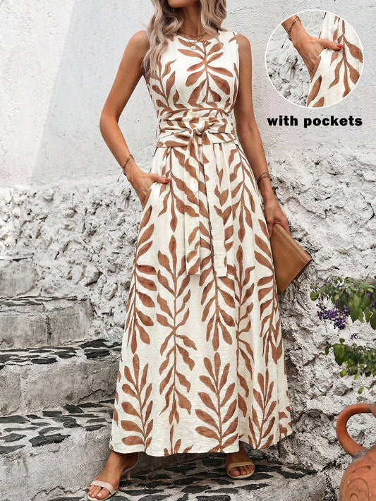 Women's Boho Print Maxi Dress