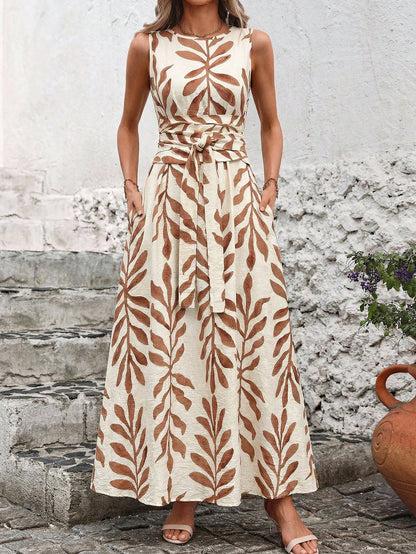 Women's Boho Print Maxi Dress