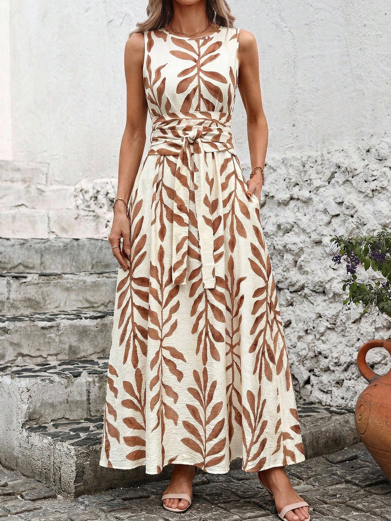 Women's Boho Print Maxi Dress