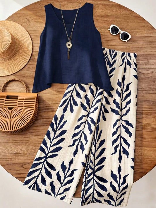 Women's Print Two Piece Set