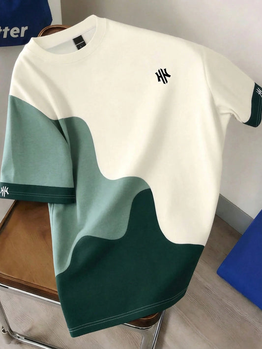 Men's Colorblock Print T Shirt