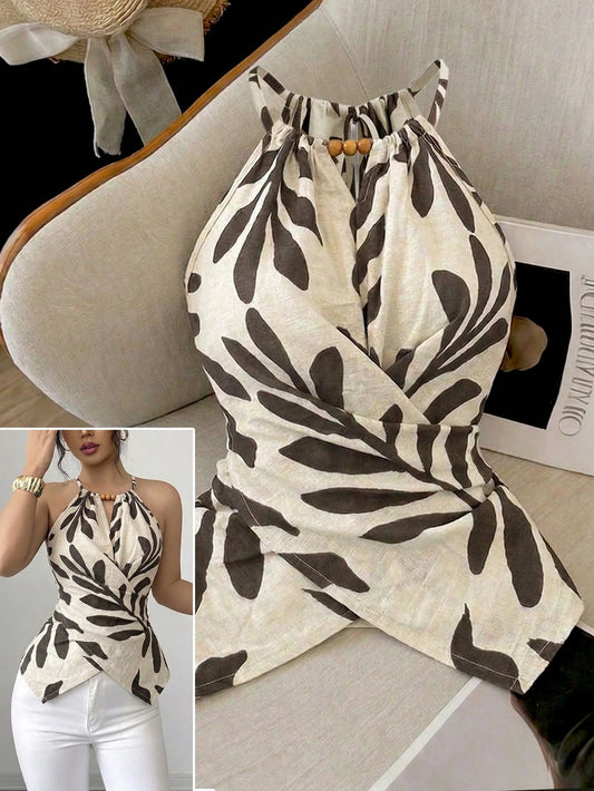 Women's Boho Halter Tank Top