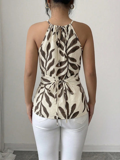 Women's Boho Halter Tank Top