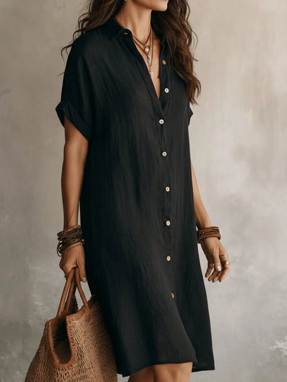 Women's Button Casual Dress