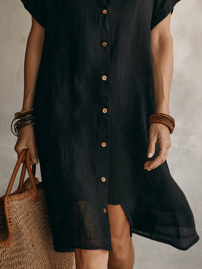 Women's Button Casual Dress