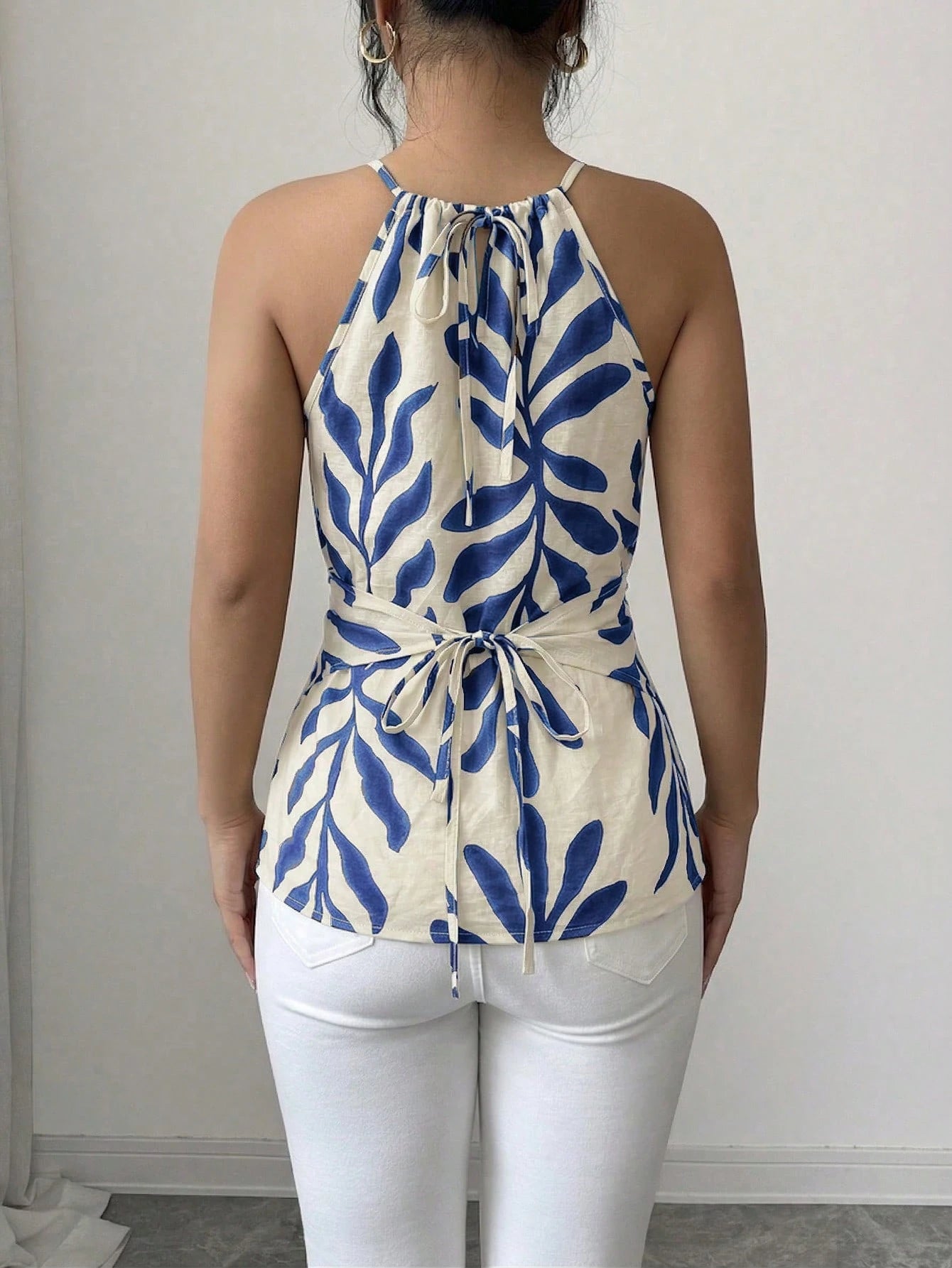 Women's Boho Halter Tank Top