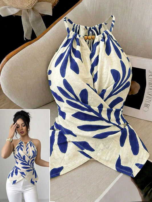 Women's Boho Halter Tank Top