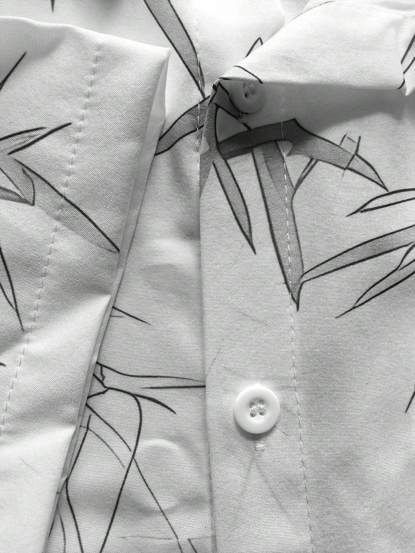 Men's Print Relaxed Button Shirt