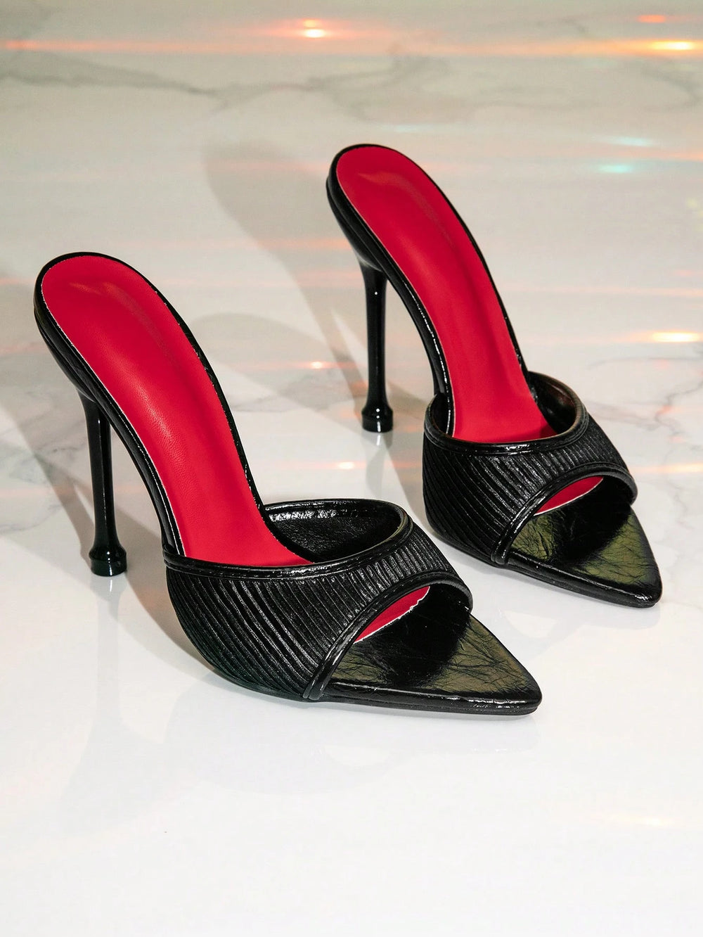 Women's Stiletto Pointed Toe Mules