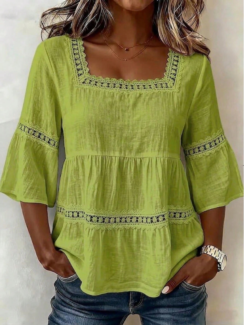 Women's Patchwork Casual Top