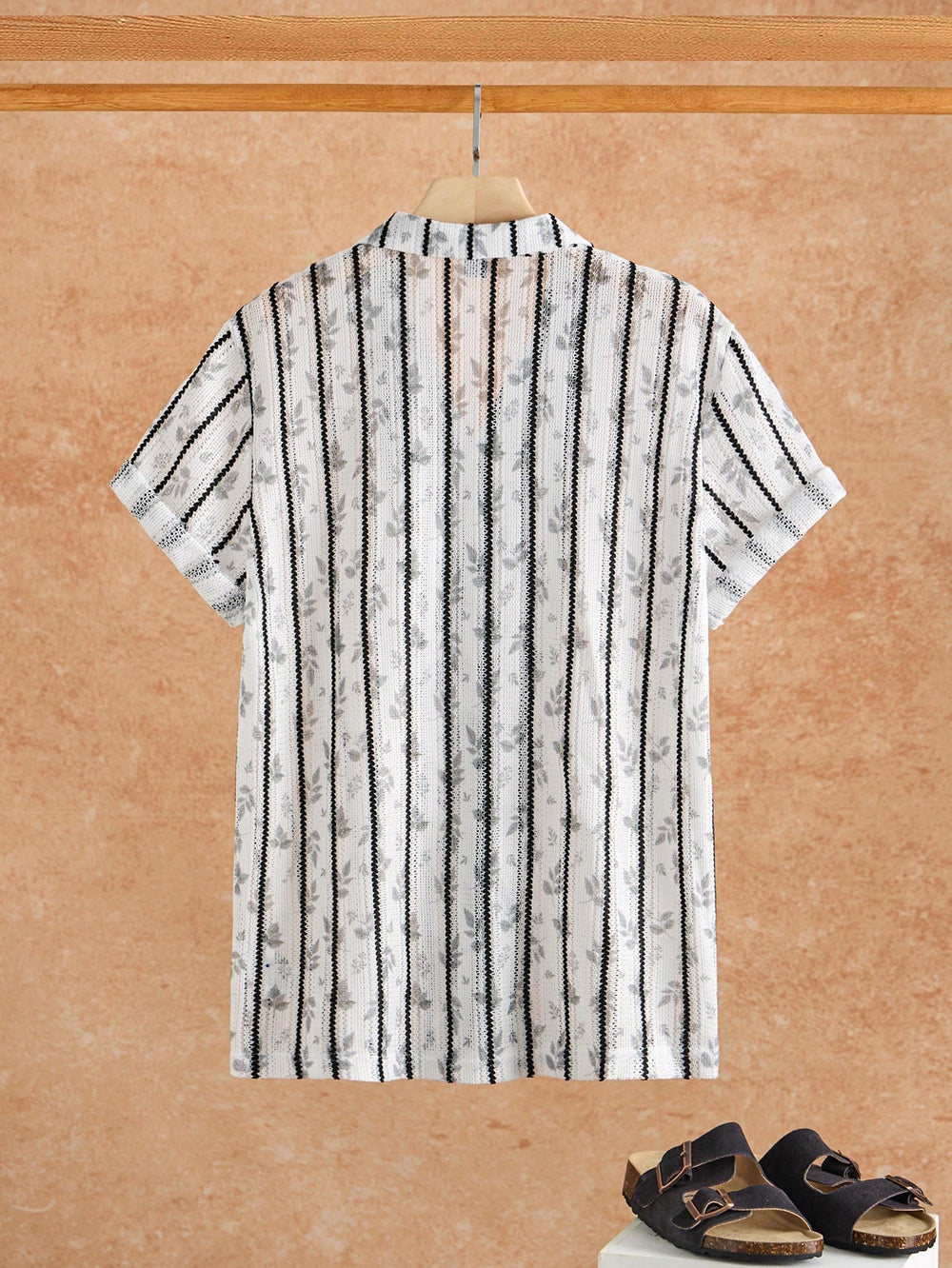 Men's Print Button Shirt