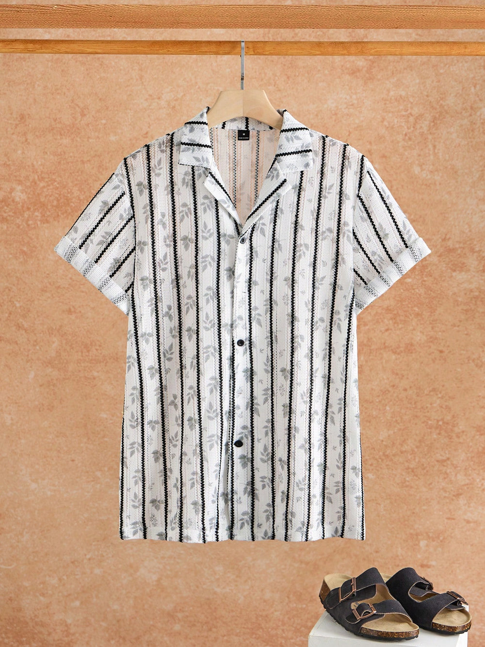 Men's Print Button Shirt