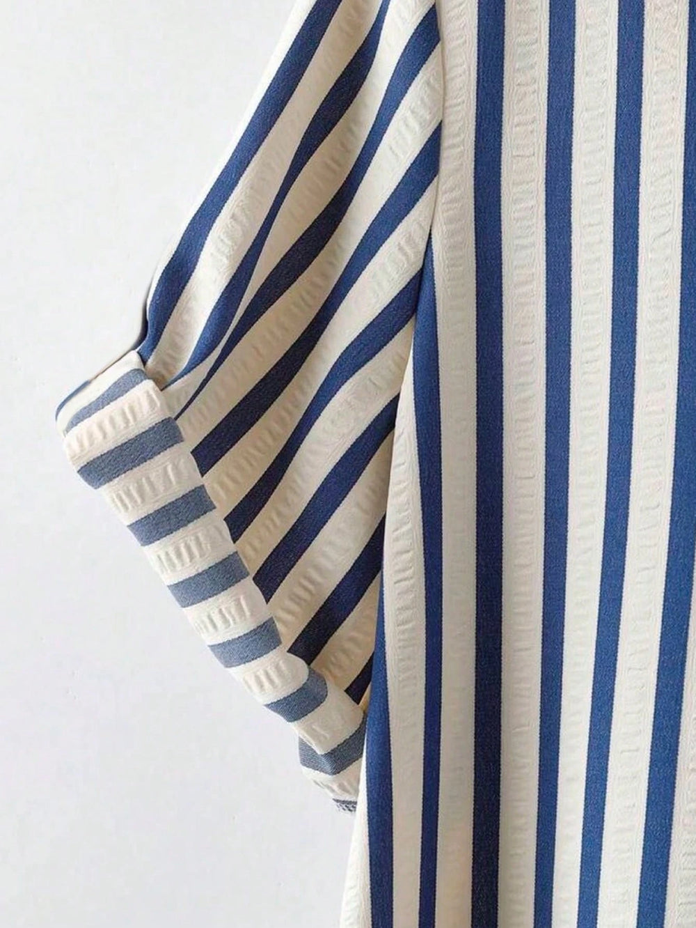 Women's Striped V Neck Dress