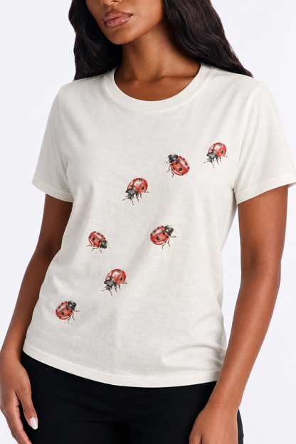 Vintage Ladybug Shirt, Retro Bug T-Shirt, Lady Bug Print, 90s Y2K Tee, Nature Lover